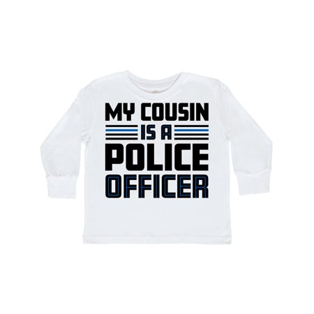 

Inktastic My Cousin is a Police Officer Gift Toddler Boy or Toddler Girl Long Sleeve T-Shirt