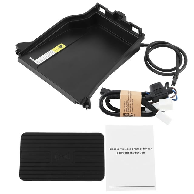 Cargador inalámbrico para coche con almohadilla de carga rápida de 15 W, compatible con Land Cruiser 2016.-2020