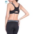 thumbnail image 2 of Deago 3Pack Women's Seamless Comfortable Sports Bra with Removable Pads Zipper Workout Fitness Bra, 2 of 7