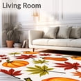 thumbnail image 2 of ODIKA 4'x6' Machine Washable Non-Slip Area Rug, Woodland Squash Tapestry Thanksgiving High Traffic Rug with Pad, Orange, 601985, 2 of 8