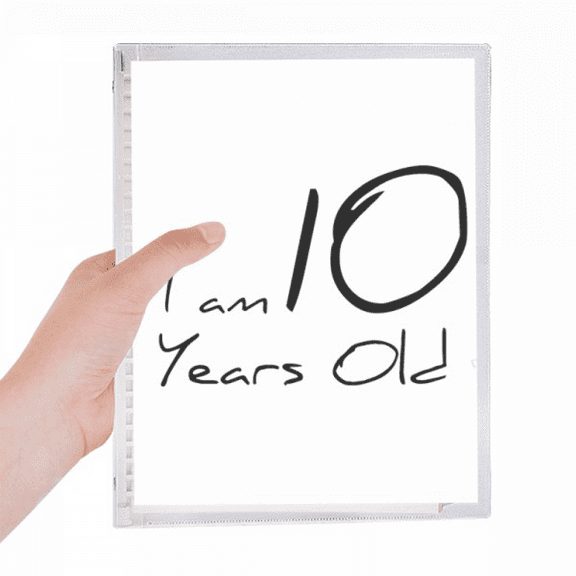 i am 10 years old age young notebook loose diary refillable journal statiry