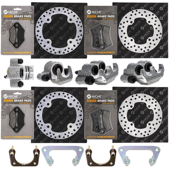 Niche Brake Rotor Caliper Pad Kit for Polaris RZR S 800 1910802 2202412 UTV MK1008030