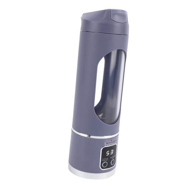 Portable Juicer Cup, USB Rechargeable Blender, Digital Display Travel Smoothie Maker for Home Office Camping Lightweight