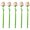 Champagne, variant on Slccxzc 5 Pack Champagne Rose Silicone Gel Pens Artificial Flower Ballpoint Office