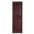 thumbnail image 1 of Premier Raised Panel Exterior Decorative Shutters, Burgundy - 15 x 35 in., 1 of 1