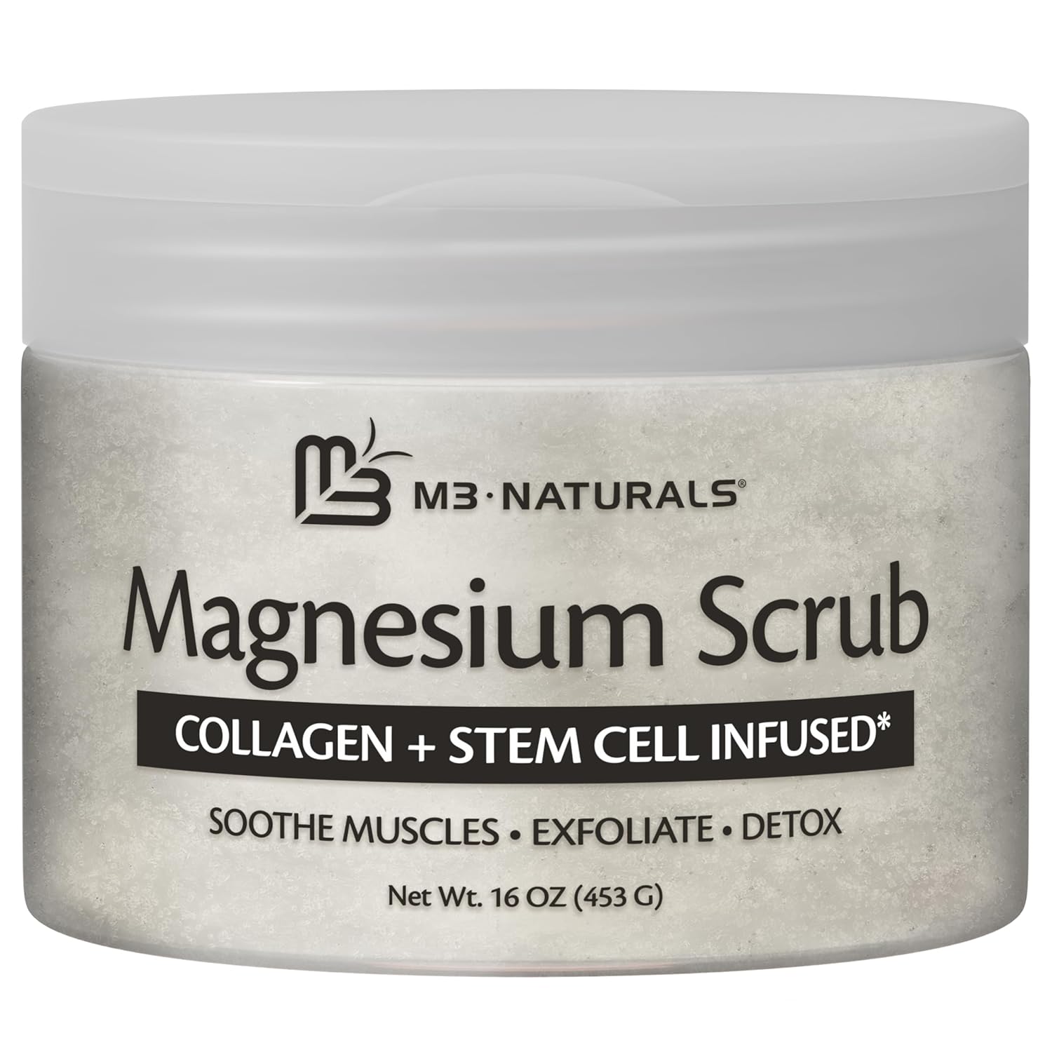 M3 Naturals Magnesium Dead Sea Salt Body Scrub, 16 oz photo 3
