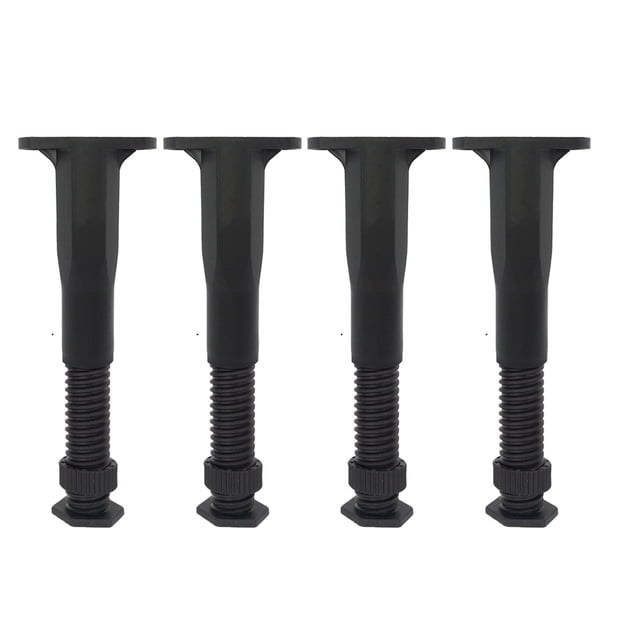 UPOUART 4Ud Patas Ajustables Para Y Gabinete Soporte Negro Duradero Y Fácil De Instalar