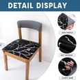 thumbnail image 2 of Chair Covers Seat Covers for Dining Room Chair Seat Covers 4PCS Removable Washable Upholstered Chair Seat Cushion Slipcovers Chair Protector with Elastic Bottom for Dining Room,Office, 2 of 6
