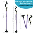 thumbnail image 7 of Walking Cane Foldable for Men & Women Seniors for Balance,Self Standing Folding Cane,Height Adjustable Anti-Slip Lightweight Alloy Walking Stick Collapsable for Travel Mobility Aid, 7 of 7