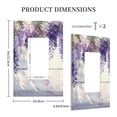 thumbnail image 3 of Daiia Lavender Blooms Window Pattern Decorator Wall Plate Child Safe Outlet Cover, Switch and Outlet Covers,Size 1-Gang 5.0" x3.0" , Polycarbonate Thermoplastic-Style U, 3 of 6