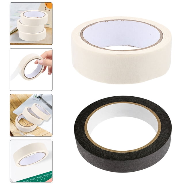 OULII 2 Pcs White Masking Tape Assorted Color Spraying Protection Car Spraying