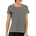 thumbnail image 5 of Women Quick Dry Moisture Wicking Yoga Top O-Neck Activewear Sport Running Short Sleeve Tee, 5 of 6