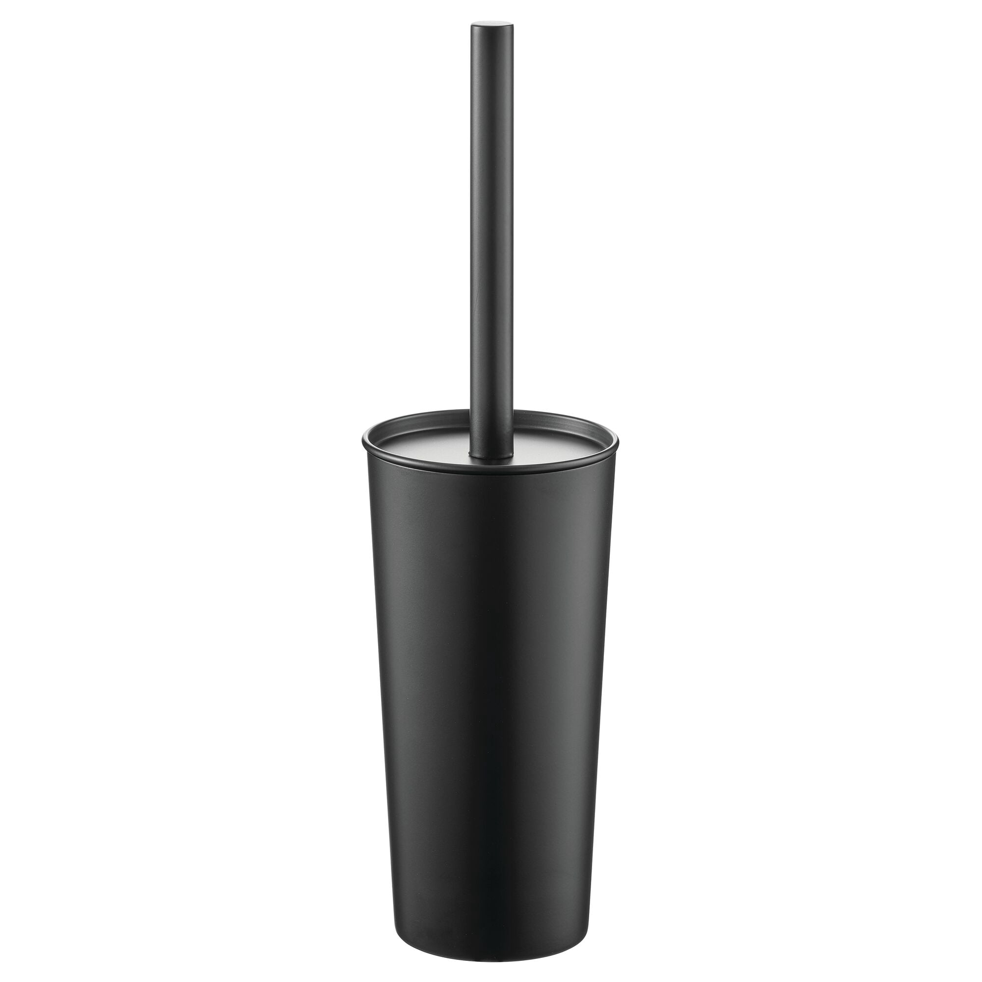 mDesign Steel Toilet Bowl Brush/Holder Bathroom Storage Combo - Black