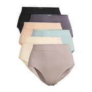 Yummie by Heather Thomson Women's Seamless Brief Panties, 6 Pack