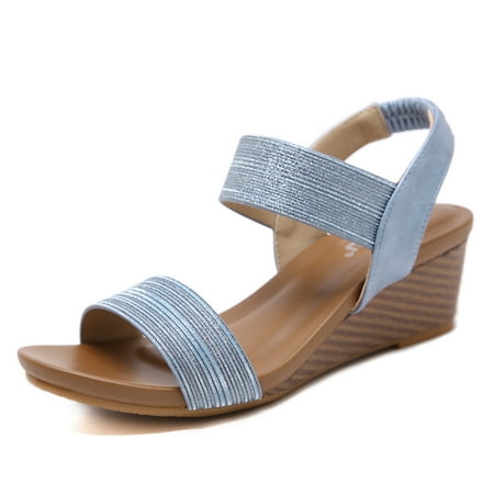 

Wedge Sandals for Women Open Toe Sandals Dressy Summer Heels Dress Shoes