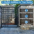 thumbnail image 5 of ALEKO Yard Garden Modern Kyiv Style Steel Pedestrian Gate 5 x 4.5 ft Black, 5 of 8