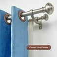 thumbnail image 6 of Brushed Nickel Double Curtain Rods, Double Curtain Rods for Window 48 to 84 Inch, Telescoping Double Decorative Drapery Rods with Urn Finials, 1-Inch Front and 5/8 Inch Back Double Rod Curtain Rods, 6 of 7