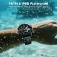 thumbnail image 5 of DOOGEE Anywise W1 Pro Mens Smart Watch, 5ATM Dual-Band GPS Offline Maps,1.43" Fitness Smartwatches for Android Phone/iPhone Compatible,170+ Sports Modes, Answer/Make Calls/12 Days Battery/2 Strap, 5 of 9