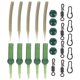 thumbnail image 1 of Conector de caja antienredos con cuenta, eslabón giratorio de liberación rápida verde para pesca de carpas, 1 of 8