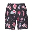 thumbnail image 4 of Lsque Mens Swim Trunks Breast Cancer Awareness1 Pattern - Bathing Suit Compression Liner - Beach Swim Shorts Swimwear - (S-3XL) - Stretch Quick Dry -Small, 4 of 9