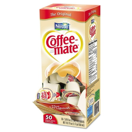 Coffeemate Original Liquid Coffee Creamer, 0.37 Fl Oz, 50 Count