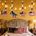 thumbnail image 2 of JHyouerji 10.62 Inch Patriotic Wooden Bead Hanging Ornaments with American Flag Wooden Tag,Wood Bead for Independence Day Labor Day Decor, 2 of 7
