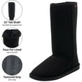 thumbnail image 3 of Alpine Swiss Womens Boot Mid Calf 11.5” Faux Fur Shearling Moccasin Comfort Shoe, 3 of 7