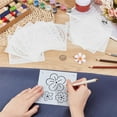 thumbnail image 3 of 12Pcs Plastic Sashiko Stencil 5x5inch Flowers Leaves Continuous Pattern Embroidery Tool Drawing Line Template for Hand Quilting and Embroidery 0.3mm Thick, 3 of 8
