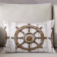 thumbnail image 3 of Brown Rudder Coastal Throw Pillow Cover 24 x 36 Inch Decorative Pillow Cover Summer Beach Ocean Nautical Lumbar Pillowcase Seasonal Rectangle Cushion Case for Couch Sofa Bed Living Room, 3 of 7