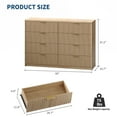 thumbnail image 3 of Solution de Rangement Spacieuse Commode Cannelée à 8 Tiroirs – Grande Commode en Bois avec Dispositif Anti-Basculement, Organisateur Moderne pour Chambre, Table de Chevet pour Garde-Robe Ou Couloir, 3 of 8