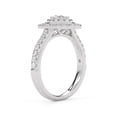 thumbnail image 4 of AFFY Double Halo Solitaire Engagement Ring for Women, IGI Certified 1.05 Carat (ctw) Oval And Round Lab Grown Diamond Ring In 14K Solid White Gold F-G, VS-SI Quality Ring Size-10, 4 of 6
