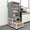white, variant on Natwind 19.7x19.7in Mobile Mini Fridge Stand with Large Capacity Storage Beverage Refrigerator Table with Wheels Rolling Compact Fridge Cart Heavy Duty Appliance Platform with Basket for Home Office
