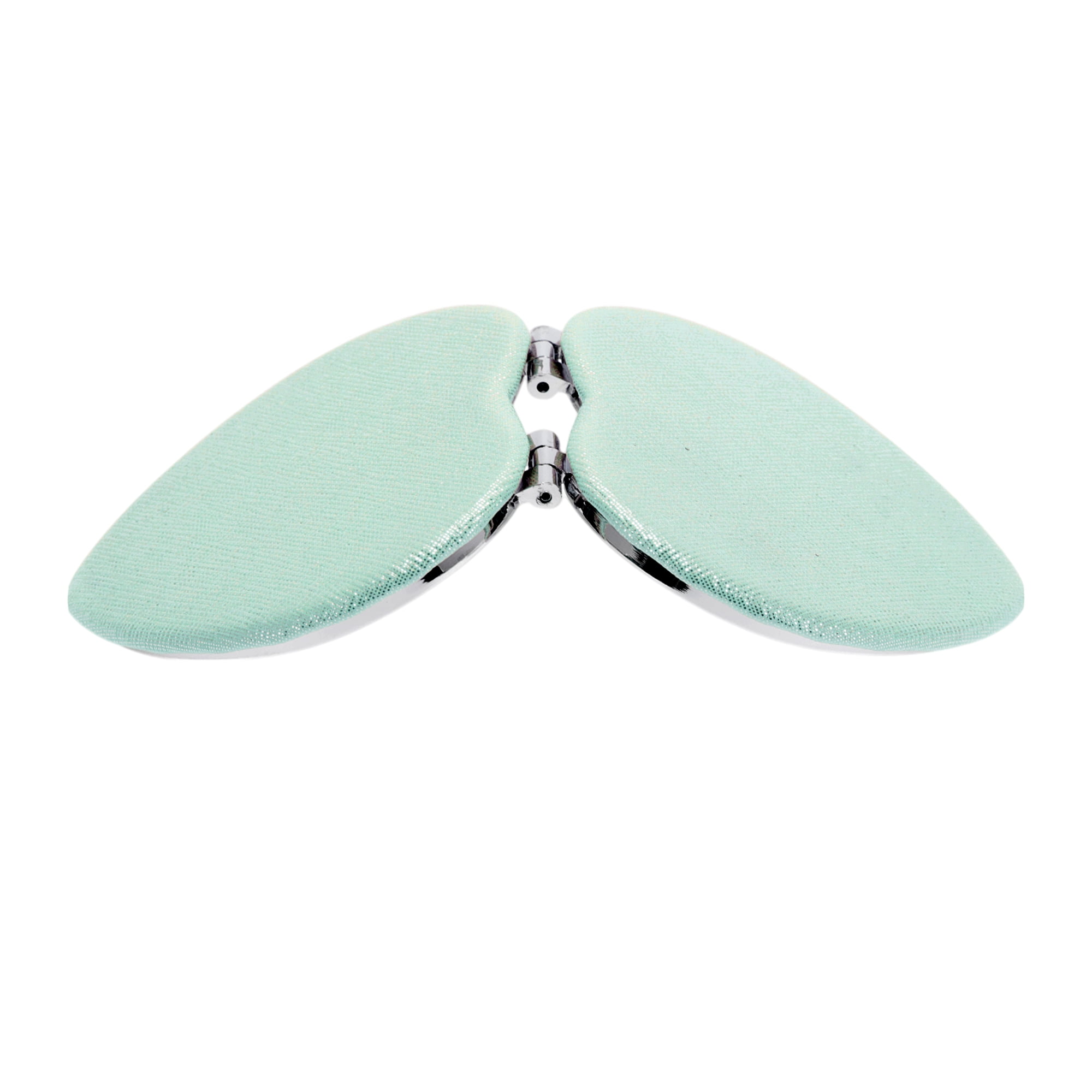 Unique Bargains 1pc Heart-shaped Makeup Mirror for Personal Grooming and Travel Green