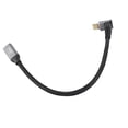 thumbnail image 1 of Cable USB C 3.1 Macho A Hurbra, Carga Rápida PD100W, Cable de Carga USB C de 10 Gbps 4K A 60 Hz, Diseño en Forma de L de 90 Grados, Trenzado de Nailon, Chapado en Oro, para vapor para vapor, 1 of 7