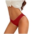 thumbnail image 4 of Gyujnb Women Elegent Bikini Lace Low Waist Seamless Underwear Panties Comfortable Briefs Panties,C, 4 of 5