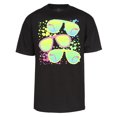thumbnail image 1 of Sombras de verano Neon 80's Cotton T-shirt- Black, XXL Gravity Trading Camiseta de manga corta, 1 of 1