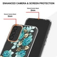 thumbnail image 4 of SaniMore for Samsung Galaxy A33 5G Case, Flexible TPU Magnetic Cover Support Wireless Charging Slim Flower Grass Pattern Shockproof Protective Shell for Ladies Women Girls, Green Flowers, 4 of 9