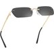 thumbnail image 1 of Mimigo Retro Small Narrow Rimless Sunglasses Clear Eyewear Vintage Rectangle Sunglasses For Women Men B2643, 1 of 3