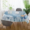 thumbnail image 6 of Coolnut Christmas Snowman Tablecloth, Waterproof Washable Polyester Square Table Cover, Durable Tablecloth for Kitchen Dining Table Party Decor, 54"X 72", 6 of 7
