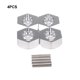 thumbnail image 3 of Bewildely Adaptador de cubo hexagonal de rueda de 12MM para 1/12 ECX ECX01011 Adaptador de cubo hexagonal de rueda de fácil instalación de 12MM Kits de construcción modelo plata, 3 of 6