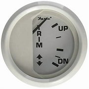 Faria 13122 Trim Gauge for Mercury/Yamaha/Volvo - Dress White