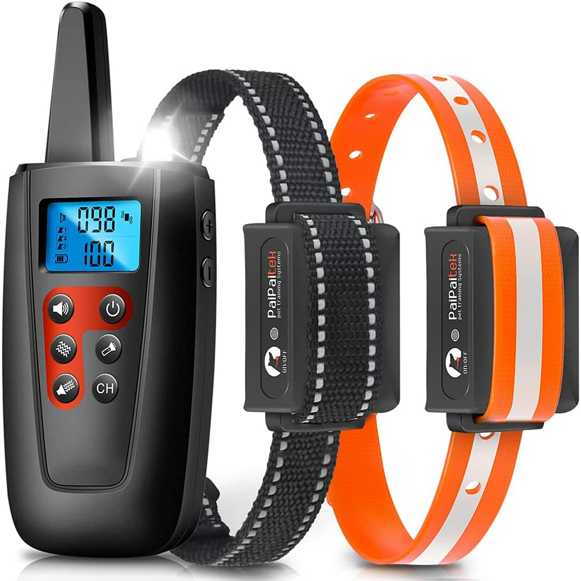 Paipaitek Training Collar for Dogs No Shock Dog Training Collar with Remote 3300ft Range Vibrating Dog Collar No Shock for Puppy Training IPX7 Waterproof Beeping Dog Collar No Prongs Walmart