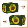 thumbnail image 3 of Honeii Sunflower Print 2 slice Toaster Cover, Two Slice Toaster Dust-proof Cover For Kitchen Small Appliance and Fingerprint Protection, 3 of 7