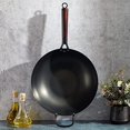 thumbnail image 5 of Gibson Home Stargaze Hammered 13" Carbon Steel Wok, 5 of 6