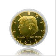 LUXSEA Donald Trump Gold Coin, Gold Plated Collectable Coin, 45th President