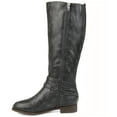 thumbnail image 3 of Journee Womens Ivie Stacked Heel Riding Boots, Calf Widths Available, 3 of 10