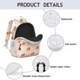 thumbnail image 4 of Cartoon Pug Dog Backpack for School,Cute School Bag,Schoolbag with Adjustable Shoulder Straps & Padded Back,15"x11.42"x5.5", 4 of 6