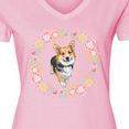 thumbnail image 4 of Inktastic Corgi Gifts for Dog Lovers Women's V-Neck T-Shirt, 4 of 5