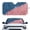 American Stars Art, variant on XYZCANDO Butterfly and Florals Heat AND UV Block Window Sun Blocker for Auto Interior Sun Visor Protector Sunshade Easy Storage