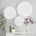 thumbnail image 2 of CosmoLiving by Cosmopolitan White Wooden Carved Radial Plate Wall Decor (3 Count), 2 of 7